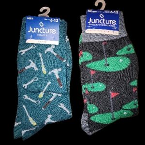Men's Patterned Socks - Tools And Golf